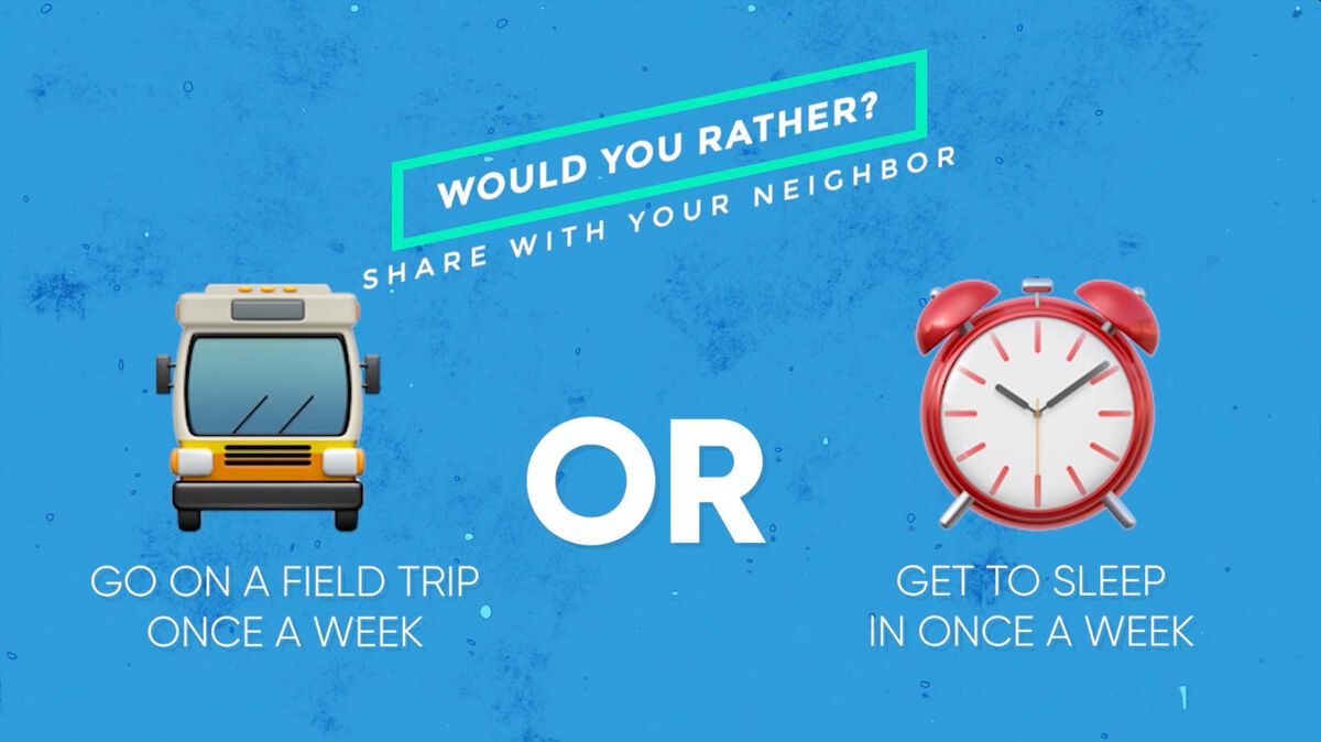 Would You Rather Countdown Video Back To School Edition image number null